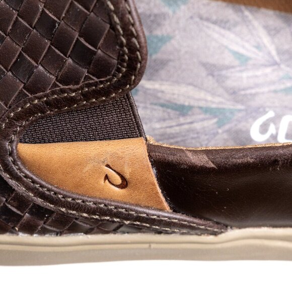 OluKai Brown Woven Loafers - Picture 13 of 16